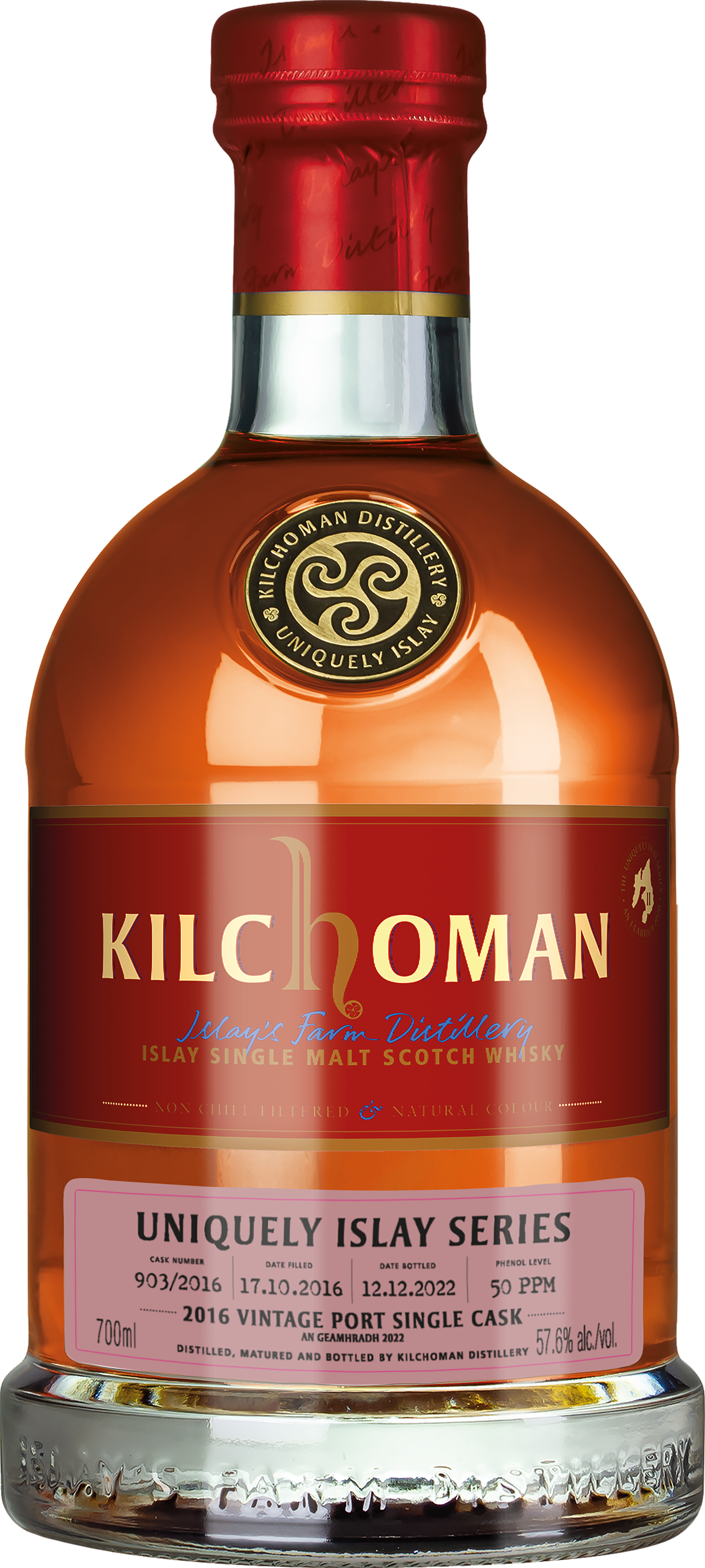 Kilchoman Uniquely Islay Series - 2016 Vintage Port Single Cask