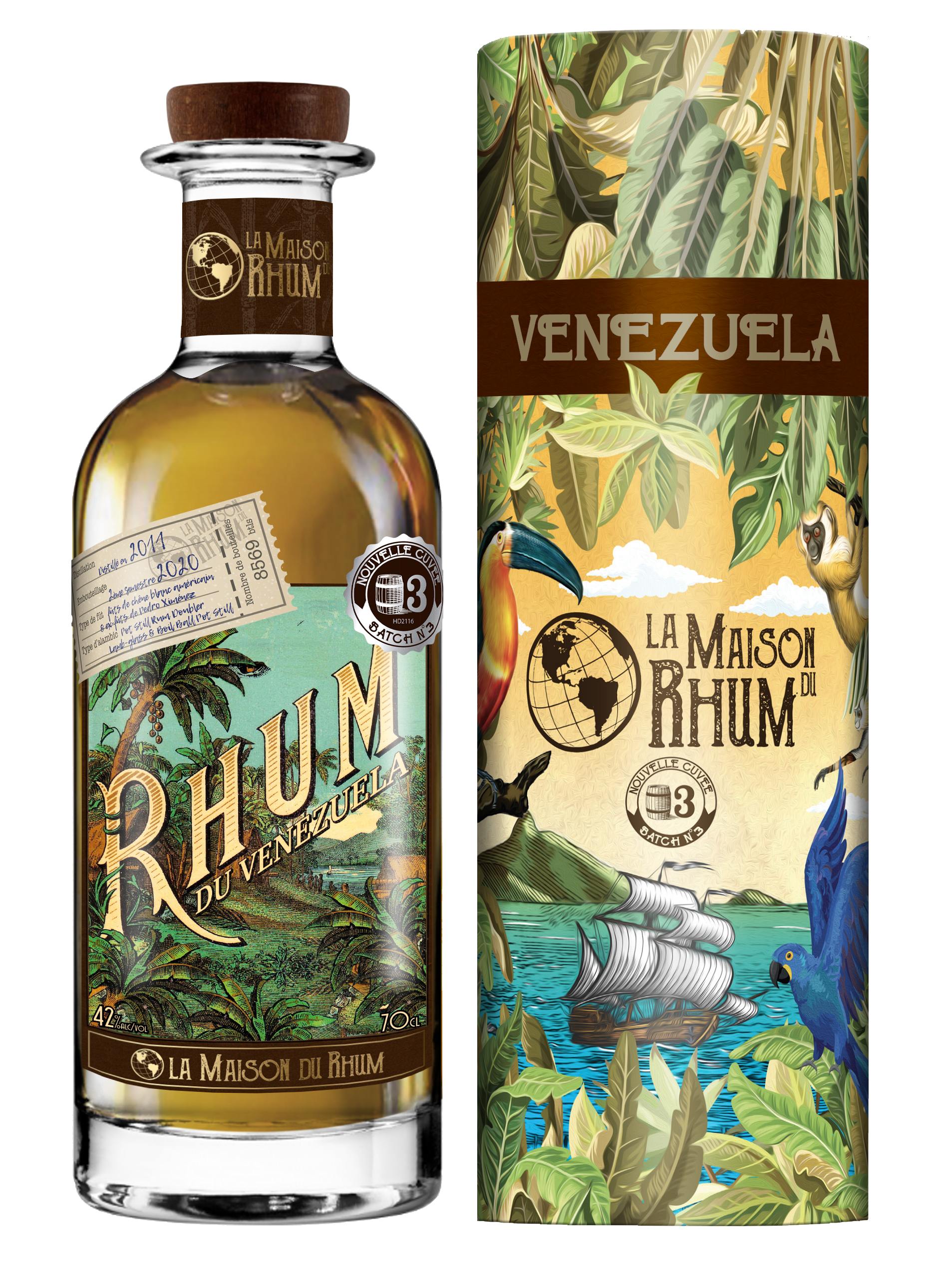 Flasche und Geschenkverpackung La Maison du Rhum Venezuela