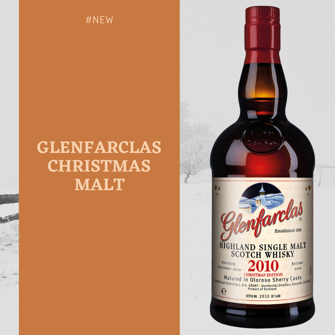 Instagram Bild mit einer Flasche Glenfarclas Christmas Malt