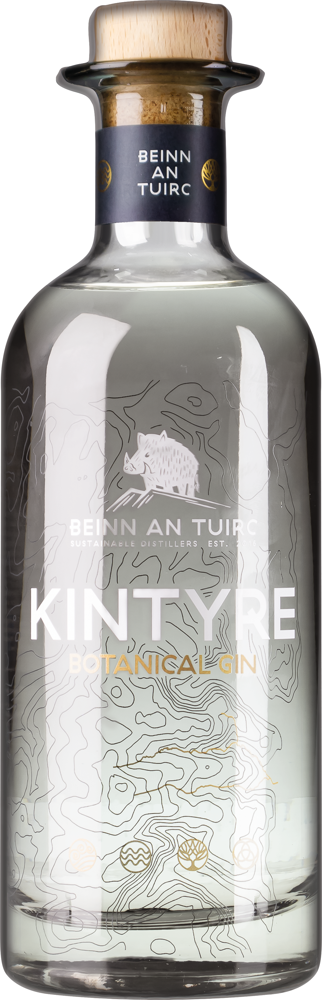 Flasche Kintyre Gin der Beinn an Tuirc Distillery