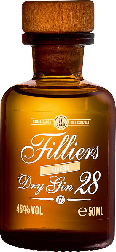 Flasche Filliers Gin 28 Original Mini