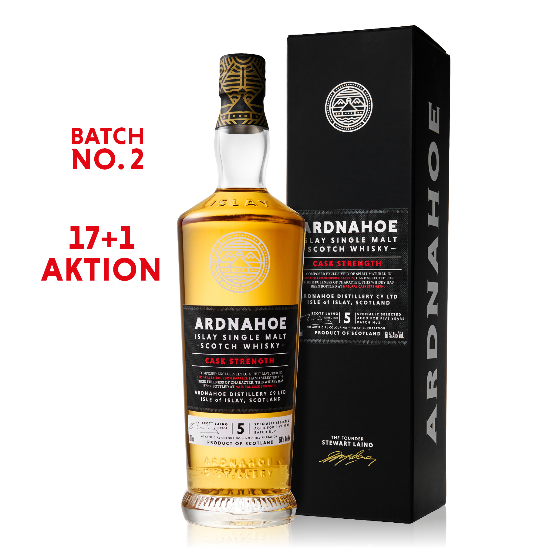 Ardnahoe Cask Strength · 5 Jahre Bourbon Barrel Matured