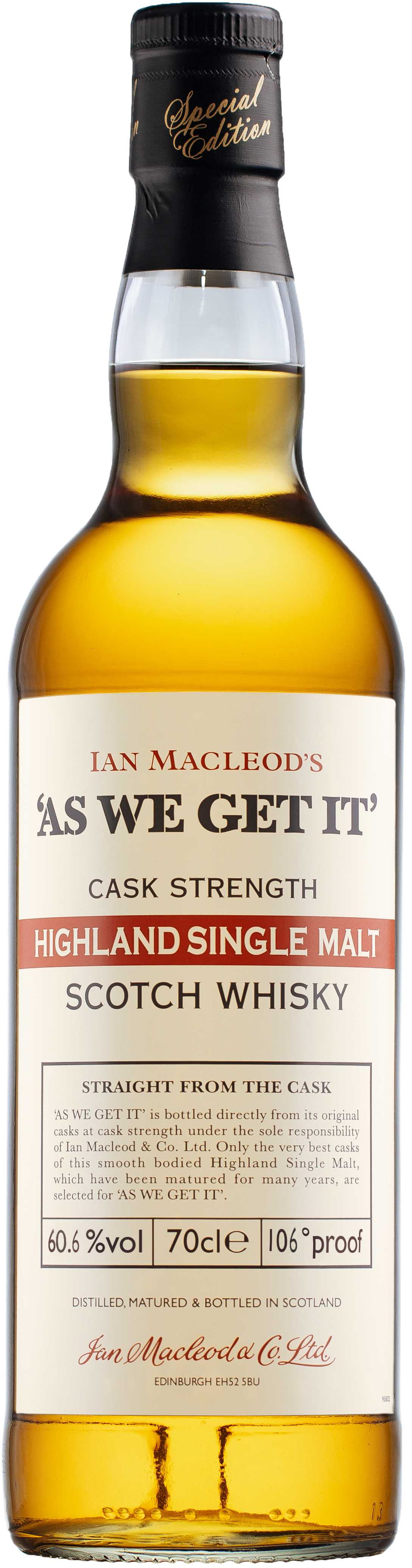 As We Get It Highland Single Malt Scotch Whisky