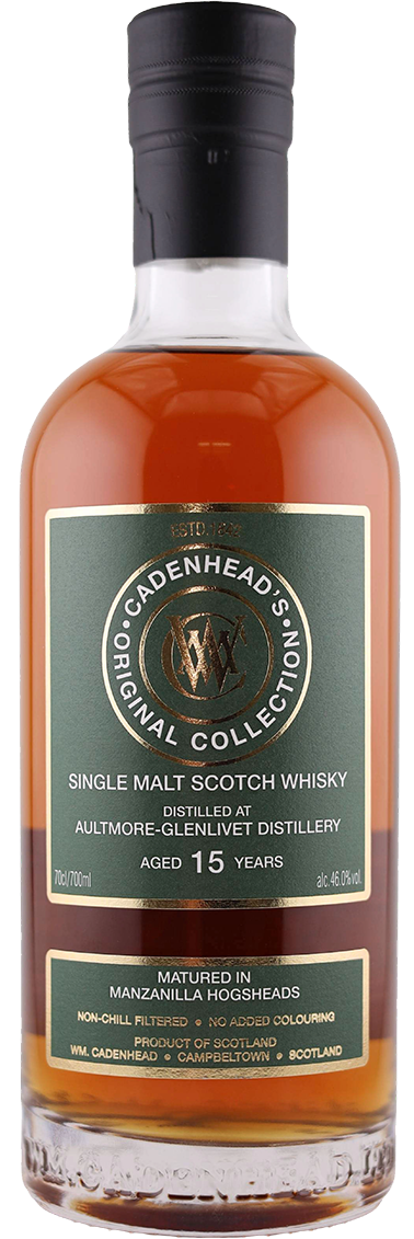 Cadenhead's Aultmore-Glenlivet 15 Jahre · Manzanilla Hogsheads since 2022