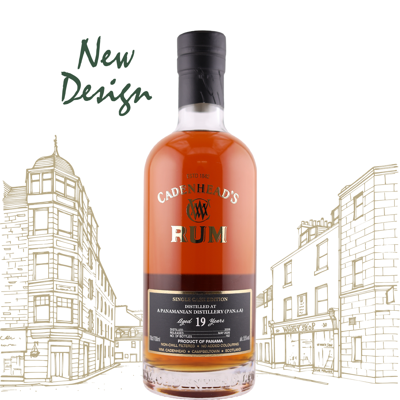 Cadenhead's Rum Single Cask Panamanian Distillery 19 Jahre · PAN.1.A