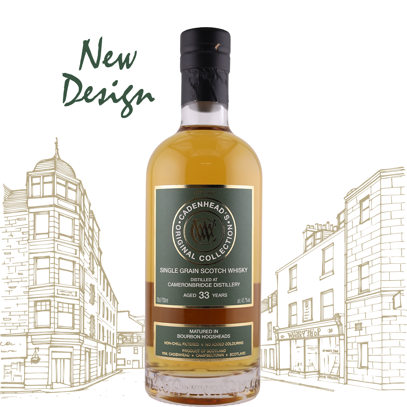 Rarität: Cadenhead's Cameronbridge 33 Jahre · 100 % Bourbon Hogsheads