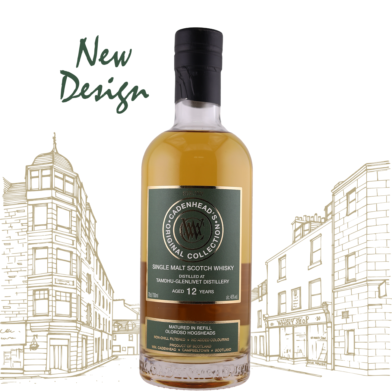 Cadenhead's Tamdhu-Glenlivet 12 Jahre · 100 % Refill Oloroso Hogsheads