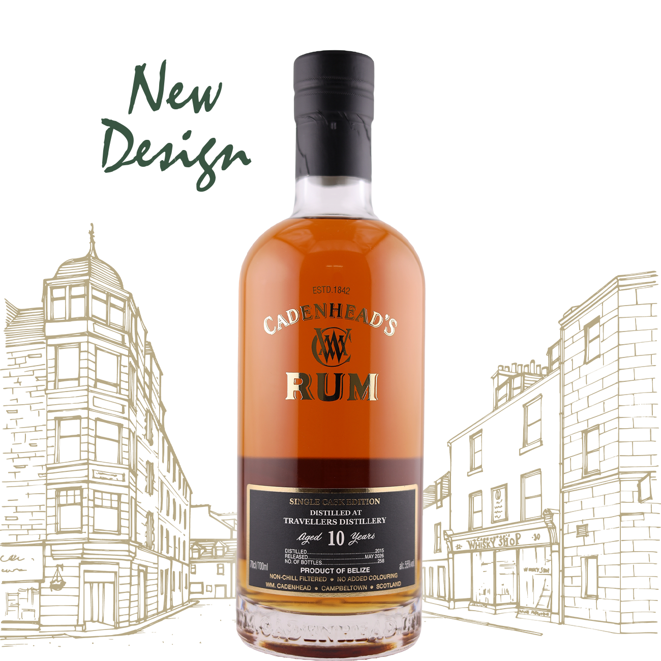 Cadenhead's Rum Single Cask Travellers Distillery Belize 10 Jahre