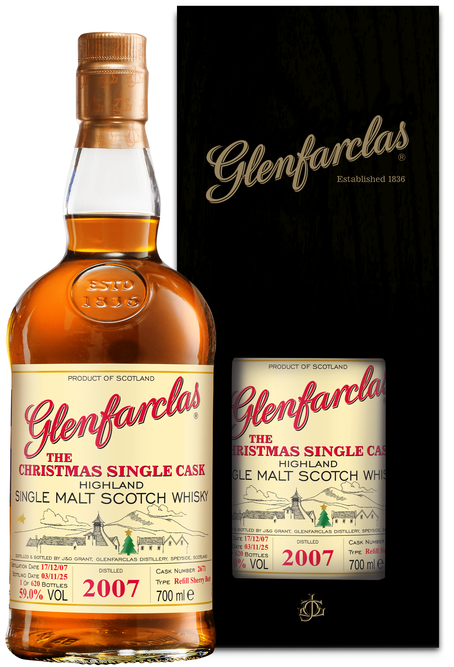 Erstmalig: Glenfarclas The Christmas Single Cask · Vintage 2007