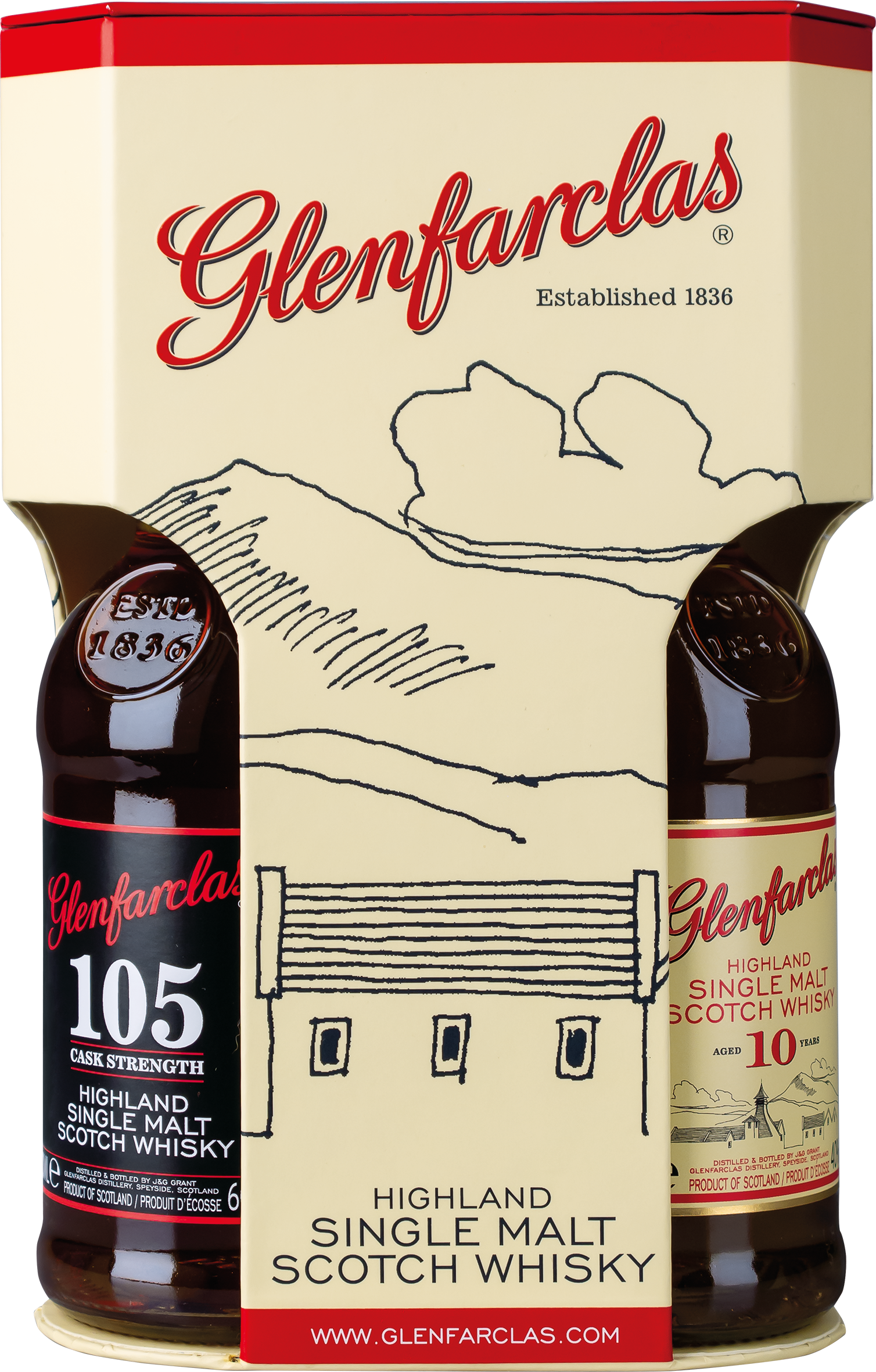 Glenfarclas Tripack (10 & 12 Jahre, 105 Proof)