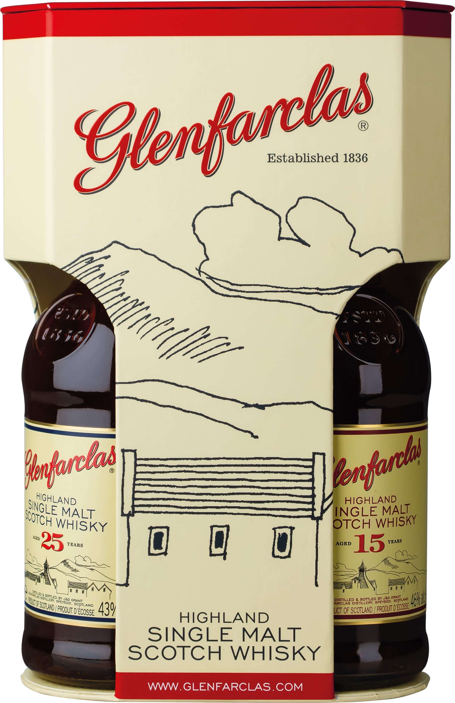 Glenfarclas Tripack (15, 21 & 25 Jahre)