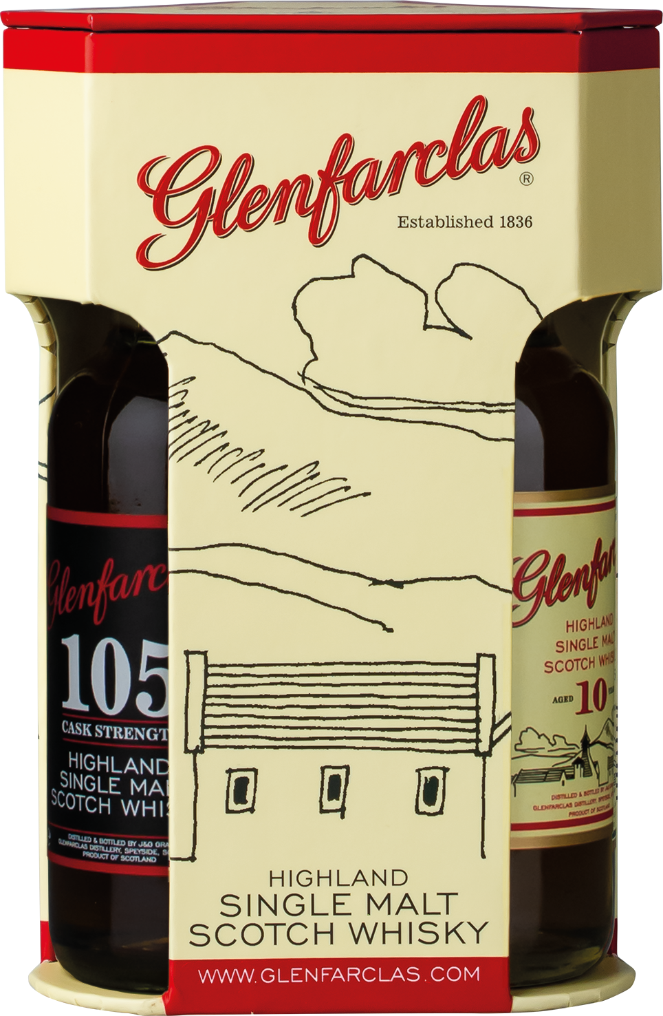 Glenfarclas Tripack Mini (10 & 12 Jahre, 105 Proof)