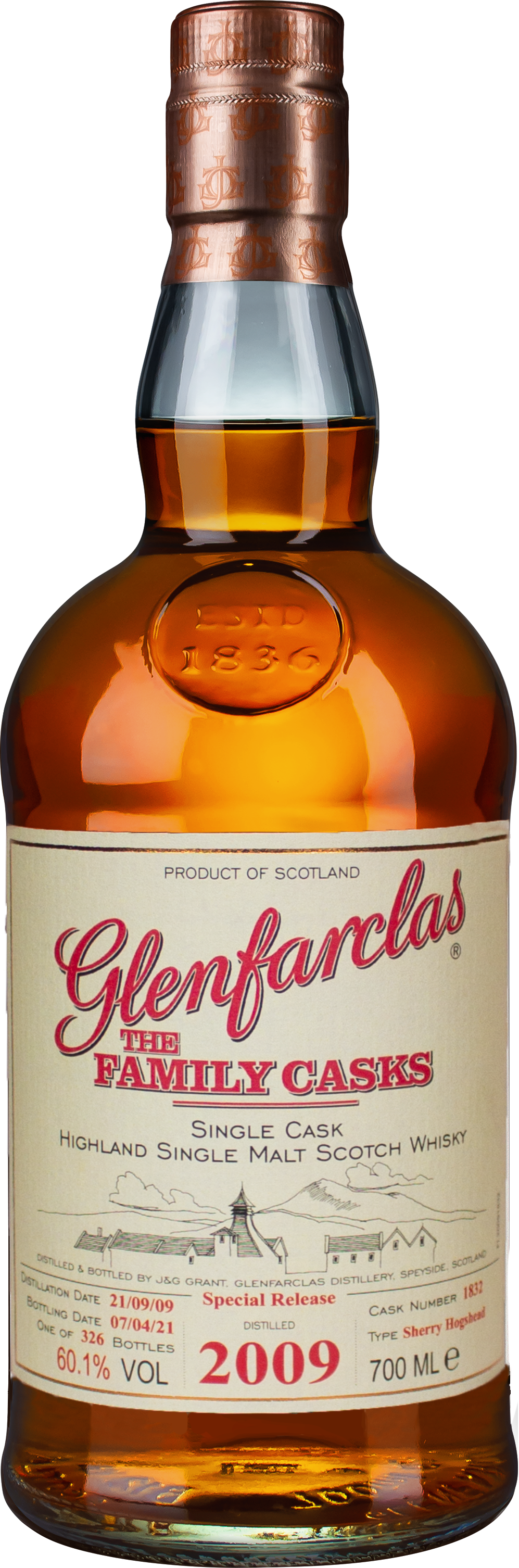 Glenfarclas Vintage 2009 · The Family Casks Series