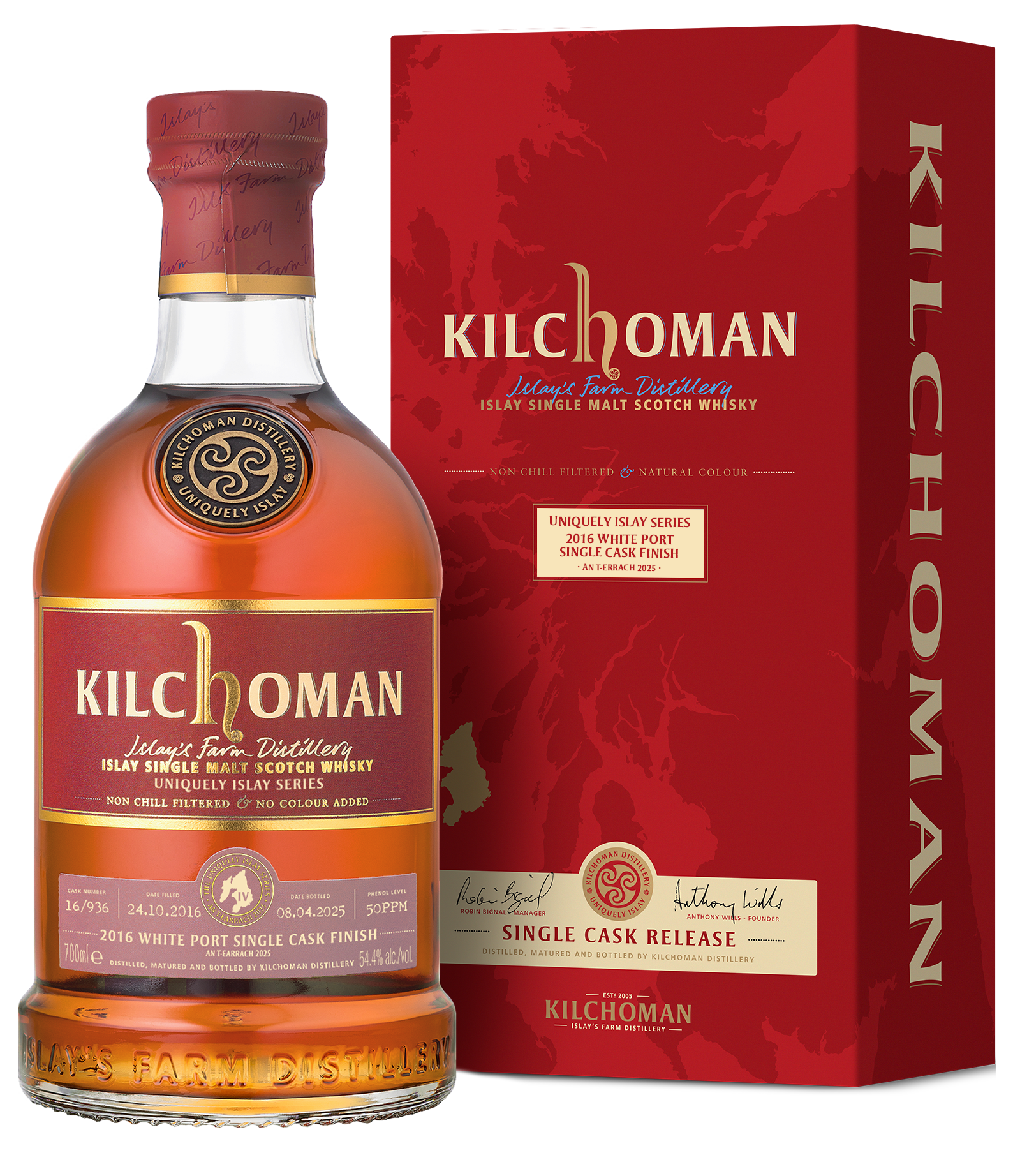 Kilchoman Uniquely Islay 2025 · An T-Earrach 2016 White Port Single Cask Finish