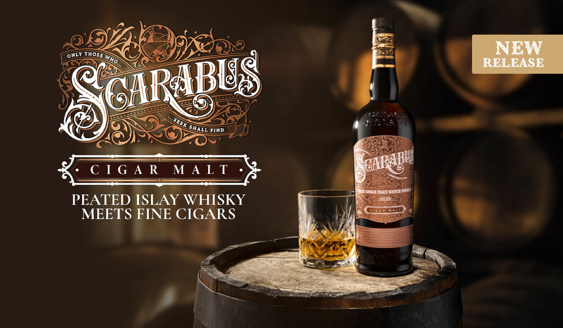 Premiere: Scarabus Cigar Malt · Peated Islay Whisky meets Fine Cigars