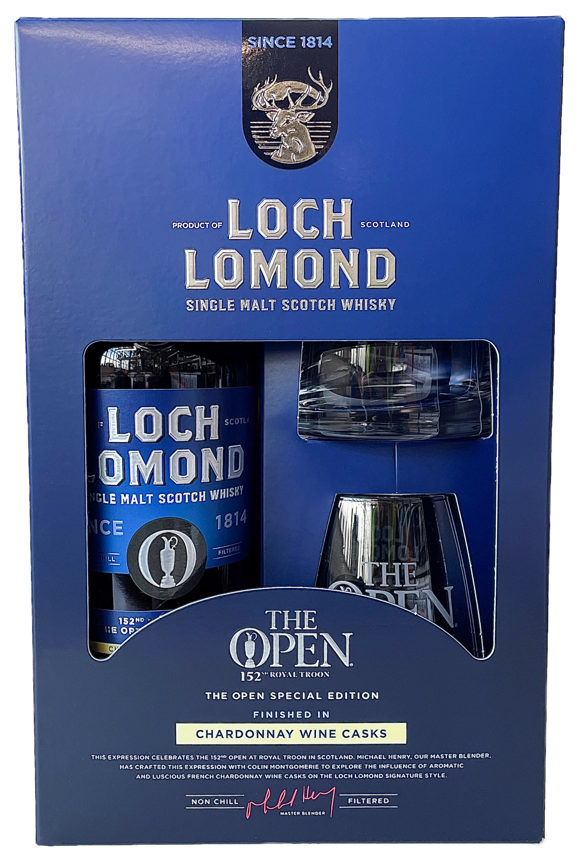 Loch Lomond The Open Special Edition 2024 · Chardonnay Wine Cask · Geschenkset