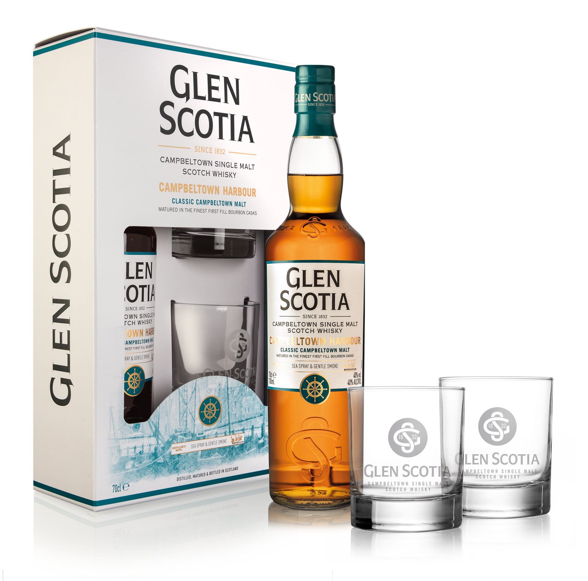Glen Scotia Campbeltown Harbour Gift-Set · 23+1