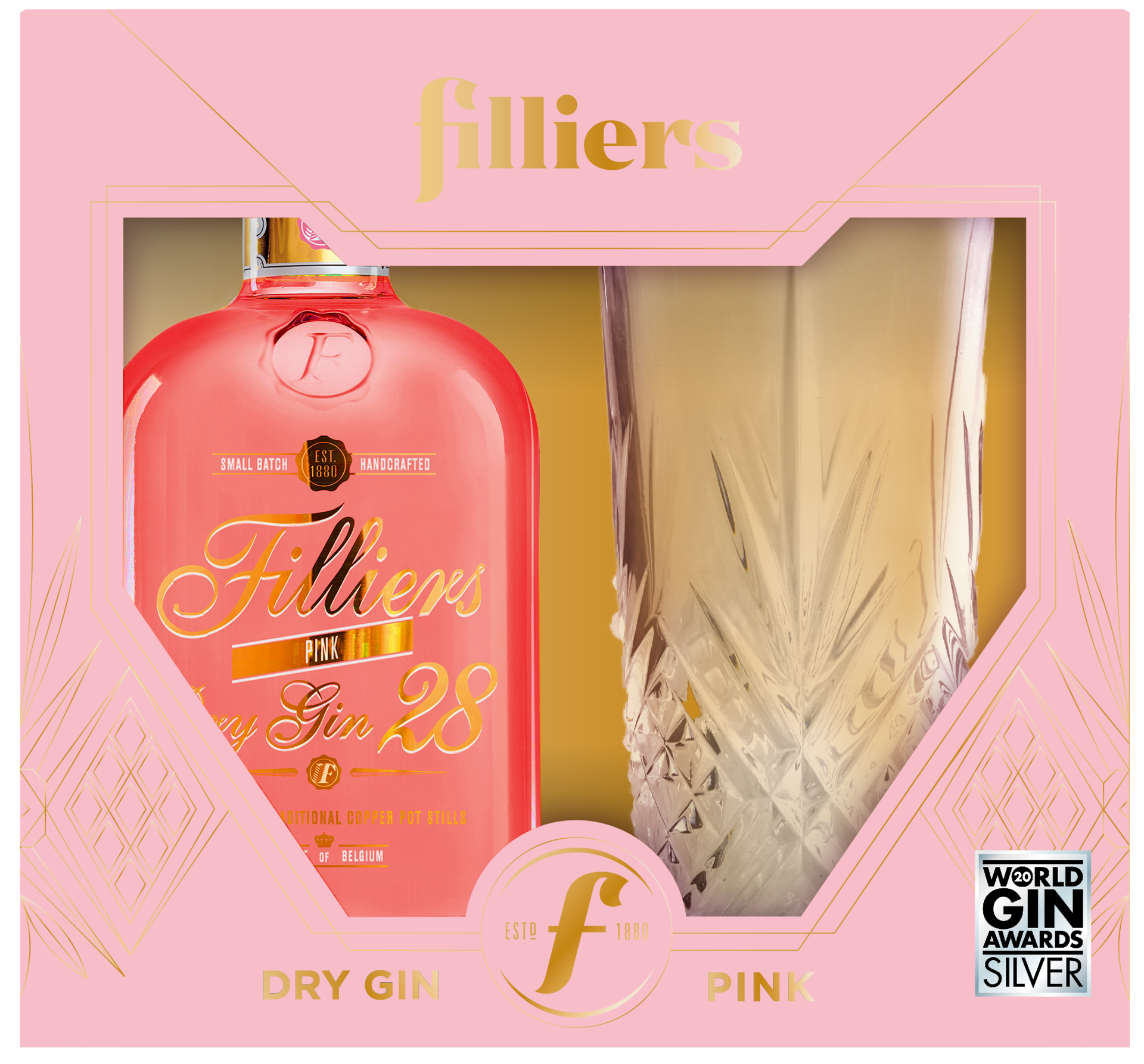 Filliers Dry Gin 28 Pink Geschenk-Set
