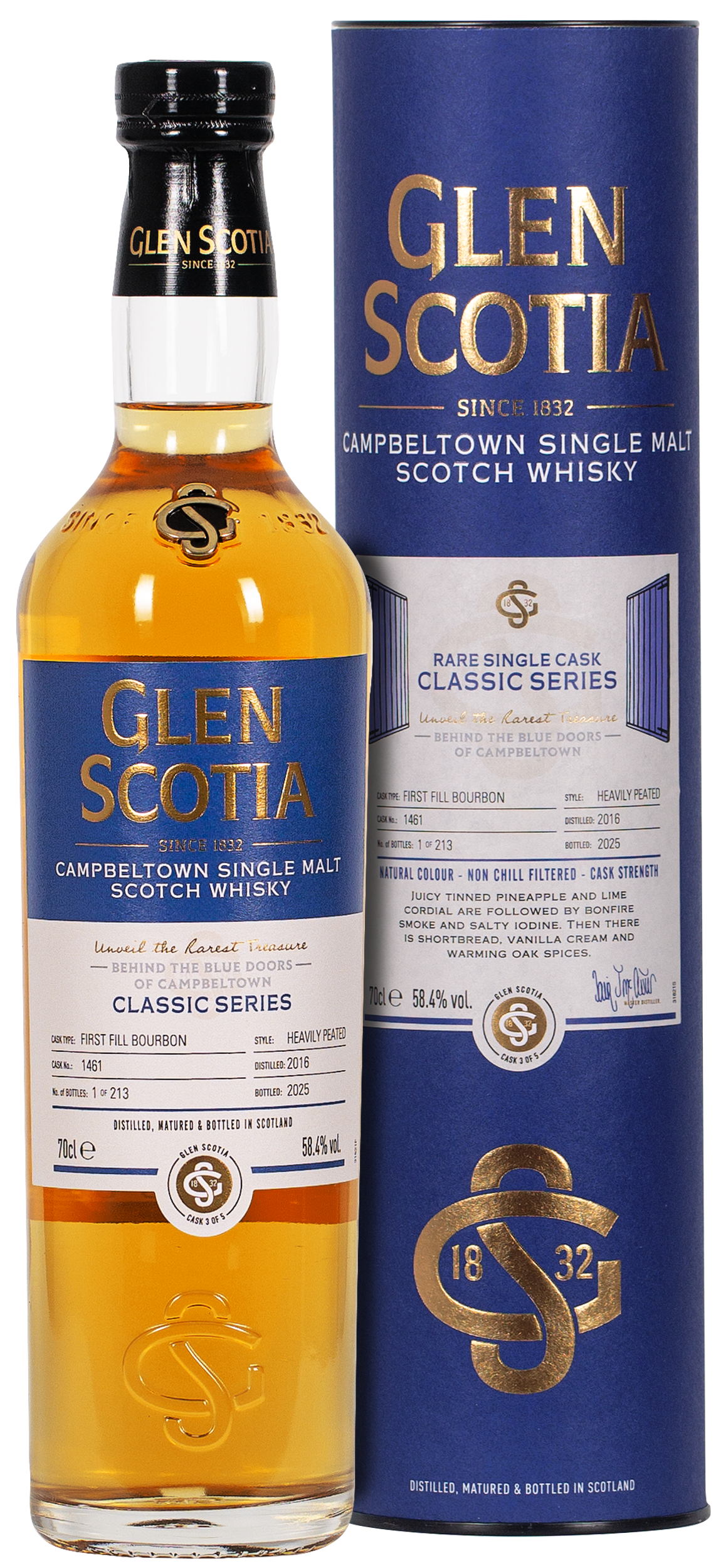 Glen Scotia Classic Series Vintage 2016 · Heavily Peated 3/5