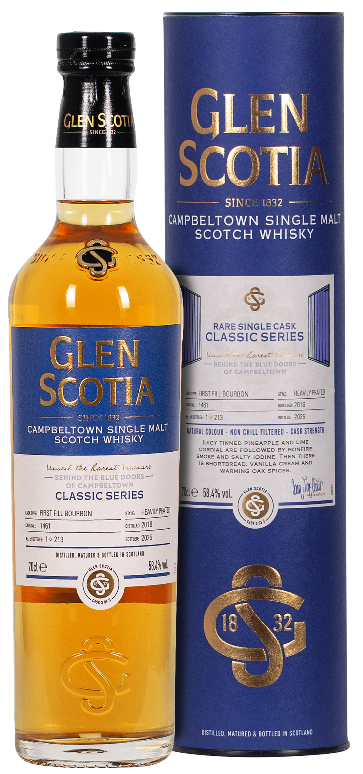 Glen Scotia Classic Series Vintage 2016 · Heavily Peated 3/5