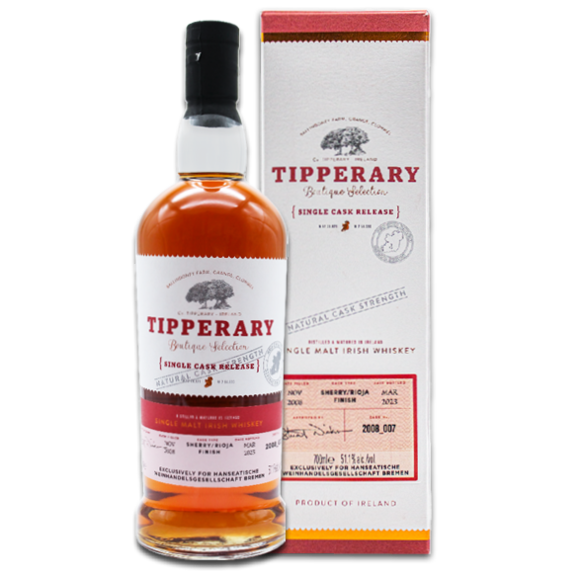 Tipperary Sherry · Rioja Finish · Vintage 2008 · Single Cask