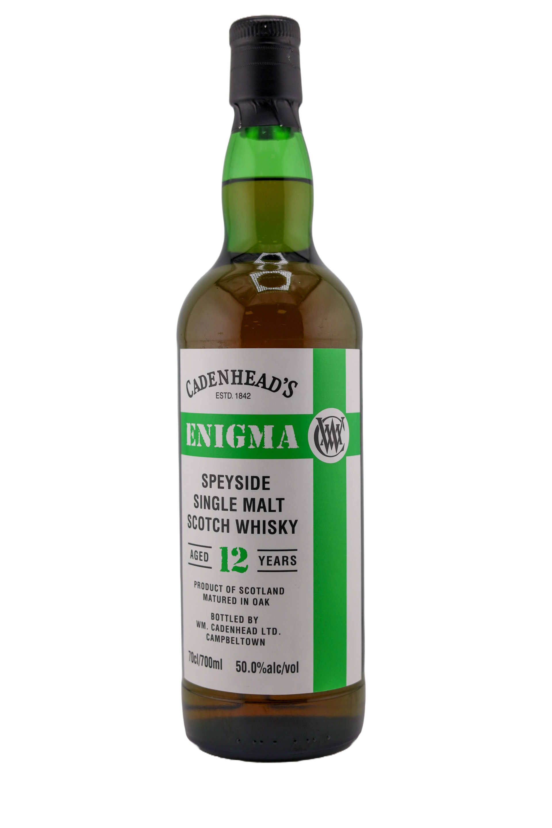 Cadenhead's Enigma Speyside 12 Jahre Single Malt SPY.4.A. · Matured in Oloroso Sherry Casks since 2024