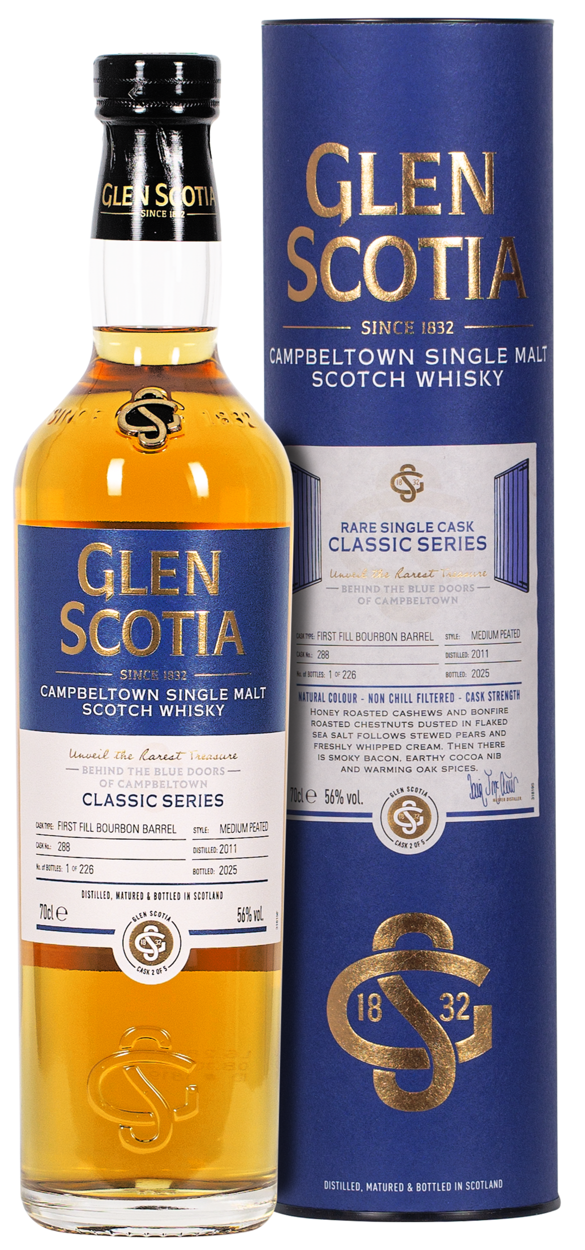 Glen Scotia Classic Series Vintage 2011 · Medium Peated · 2/5